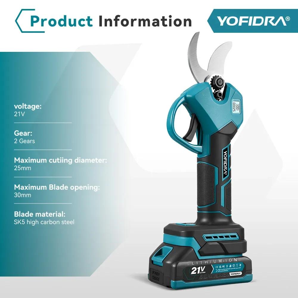 Yofidra Akku-Astschere 30 mm für Makita-21V-System