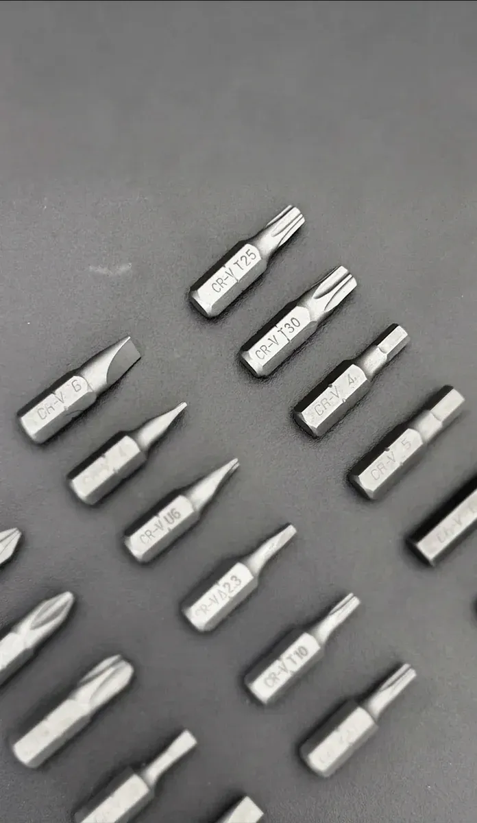 Makroaufnahme von Galacok Schrauberbits