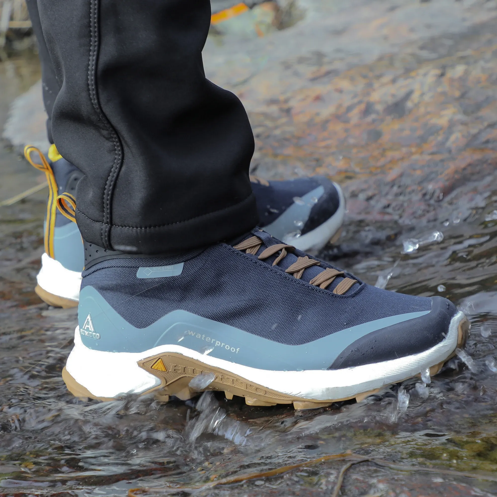 HUMTTO Trekkingstiefel mit atmungsaktivem Schaft für Herren