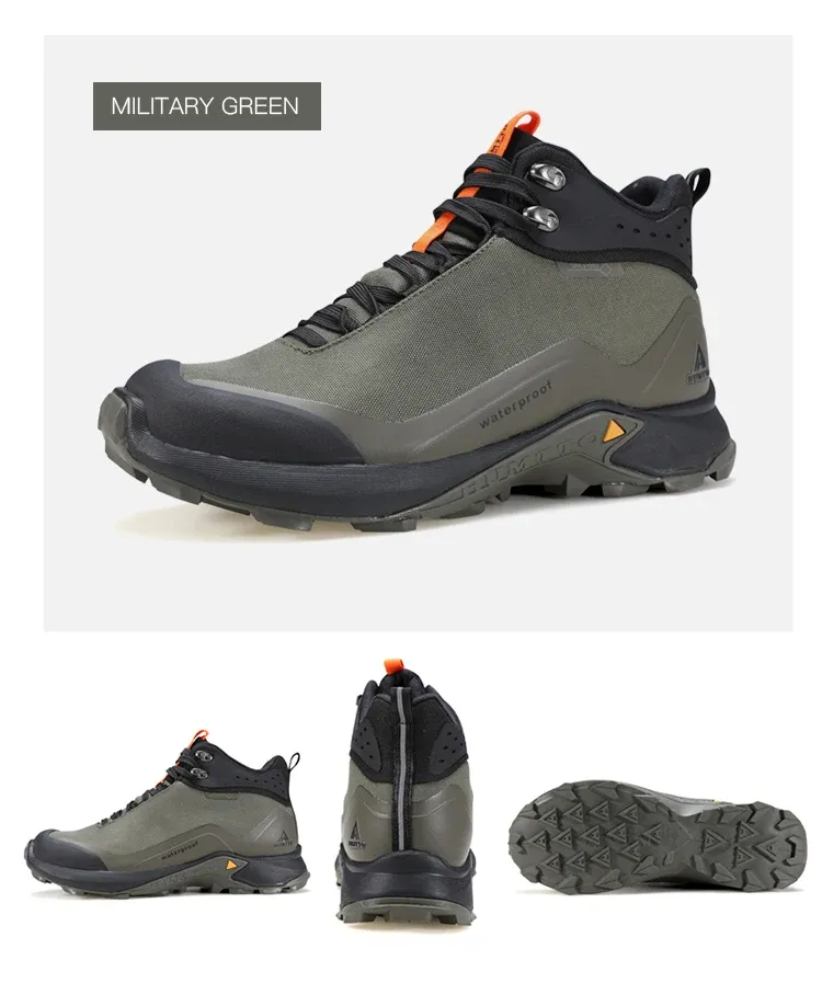 HUMTTO Trekkingstiefel mit atmungsaktivem Schaft für Herren