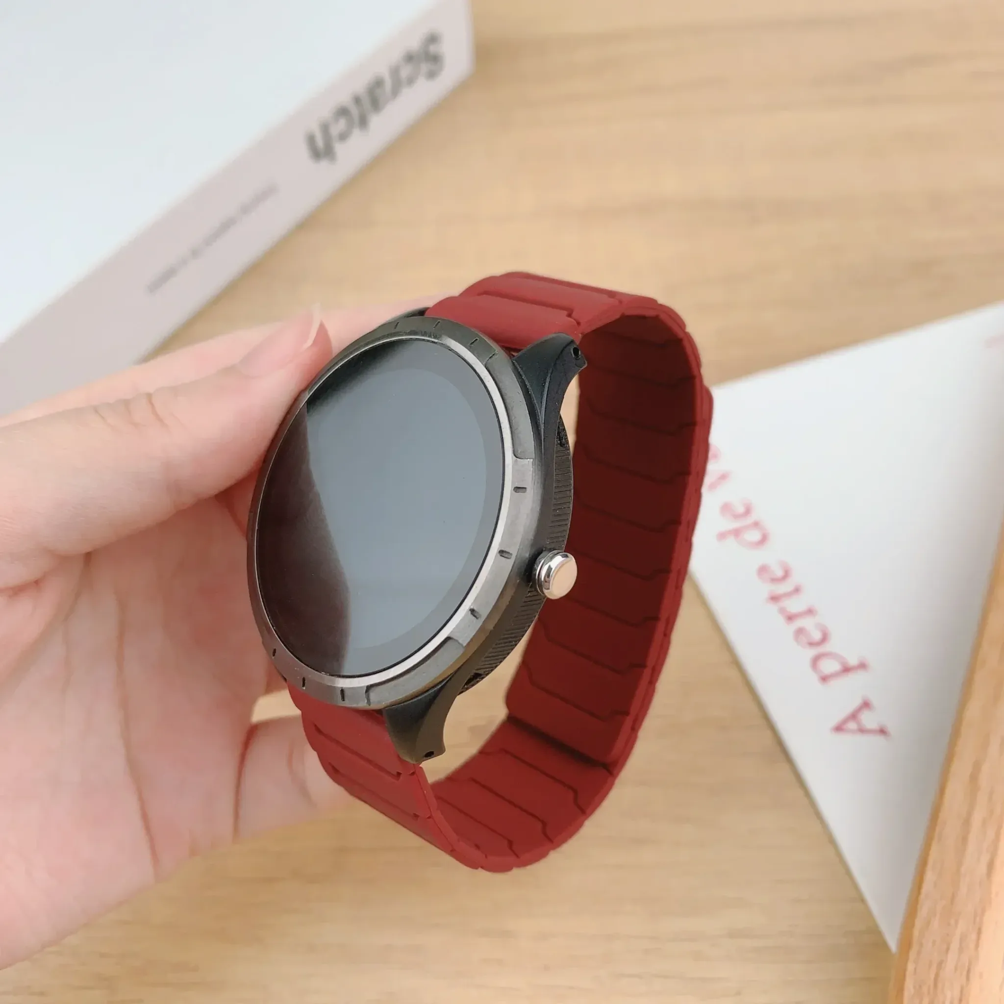 North Edge 22-mm Magnet-Silikonarmband für APACHE-46