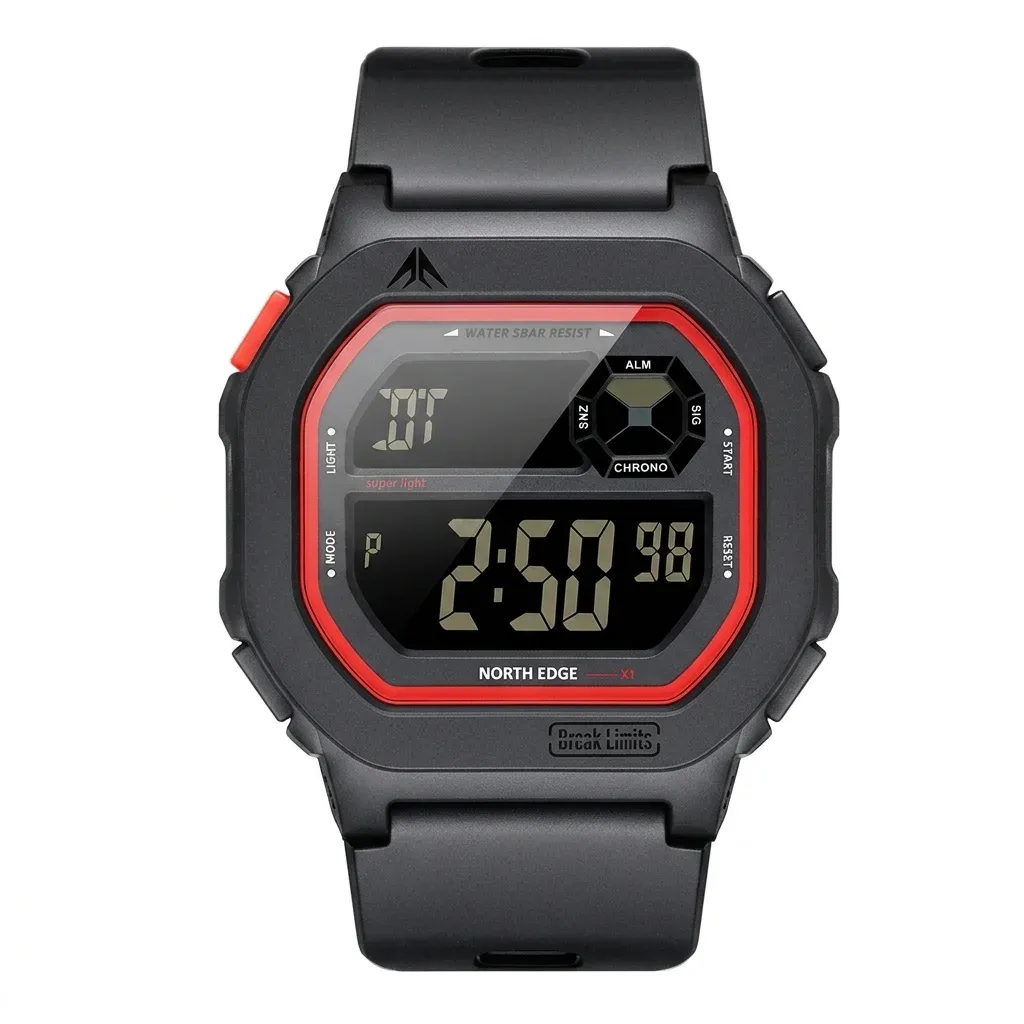 North Edge X1 digitale Sportuhr frontal