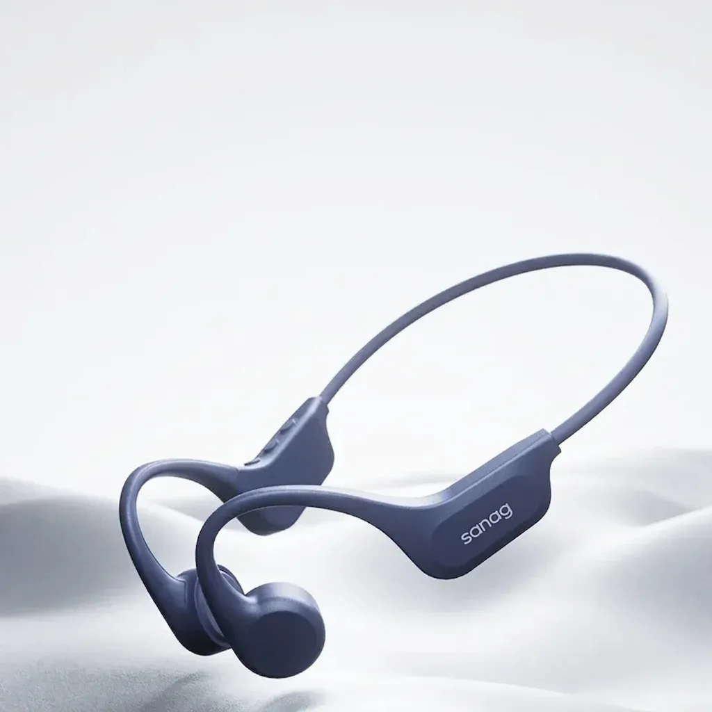 Sanag Knochenleitungs-Sportkopfhörer in Navyblau