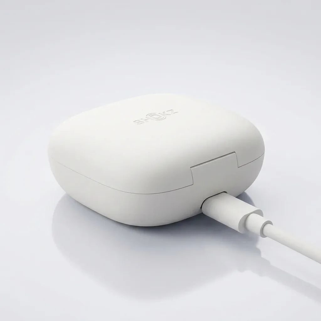 נרתיק טעינה לבן מט SHOKZ OpenFit Air