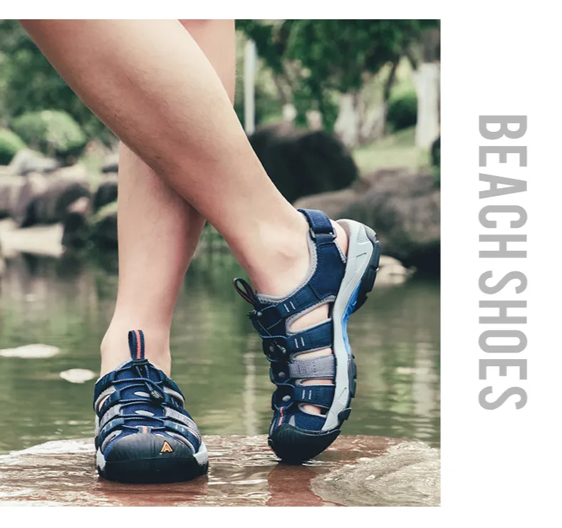 HUMTTO Sommer-Aqua-Sandalen für Herren mit Gripsohle