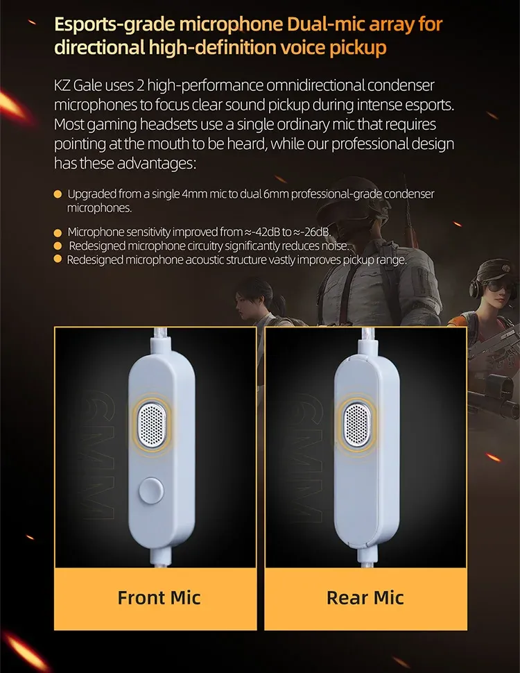 KZ Gale kabelgebundene HiFi-In-Ears mit 2-Pin-Kabel