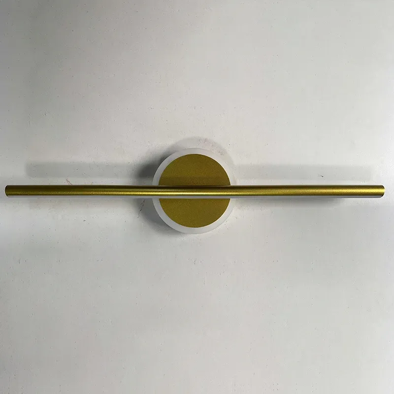 LED-Wandleuchte mit Goldakzent für Bad und Spiegel