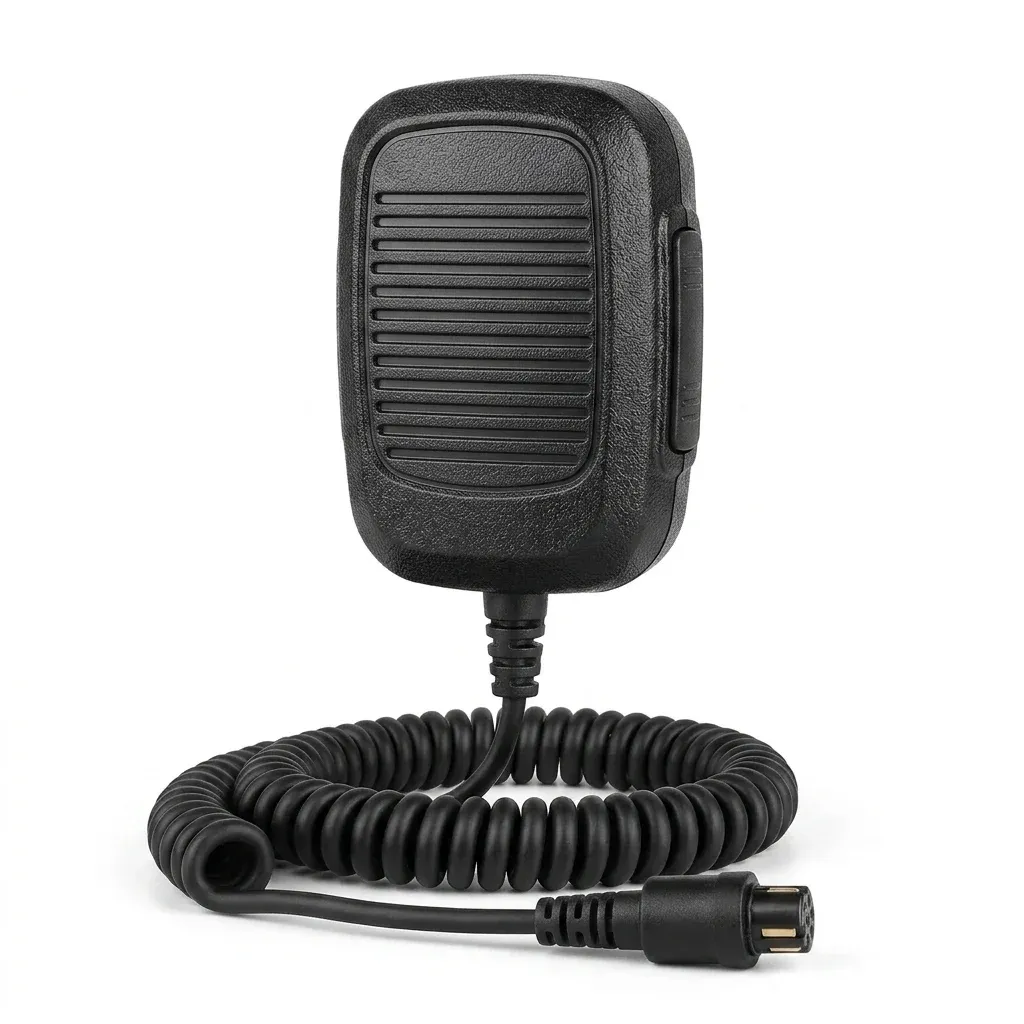 Wasserdichtes schwarzes Handmikrofon für Radtel Funkgeräte