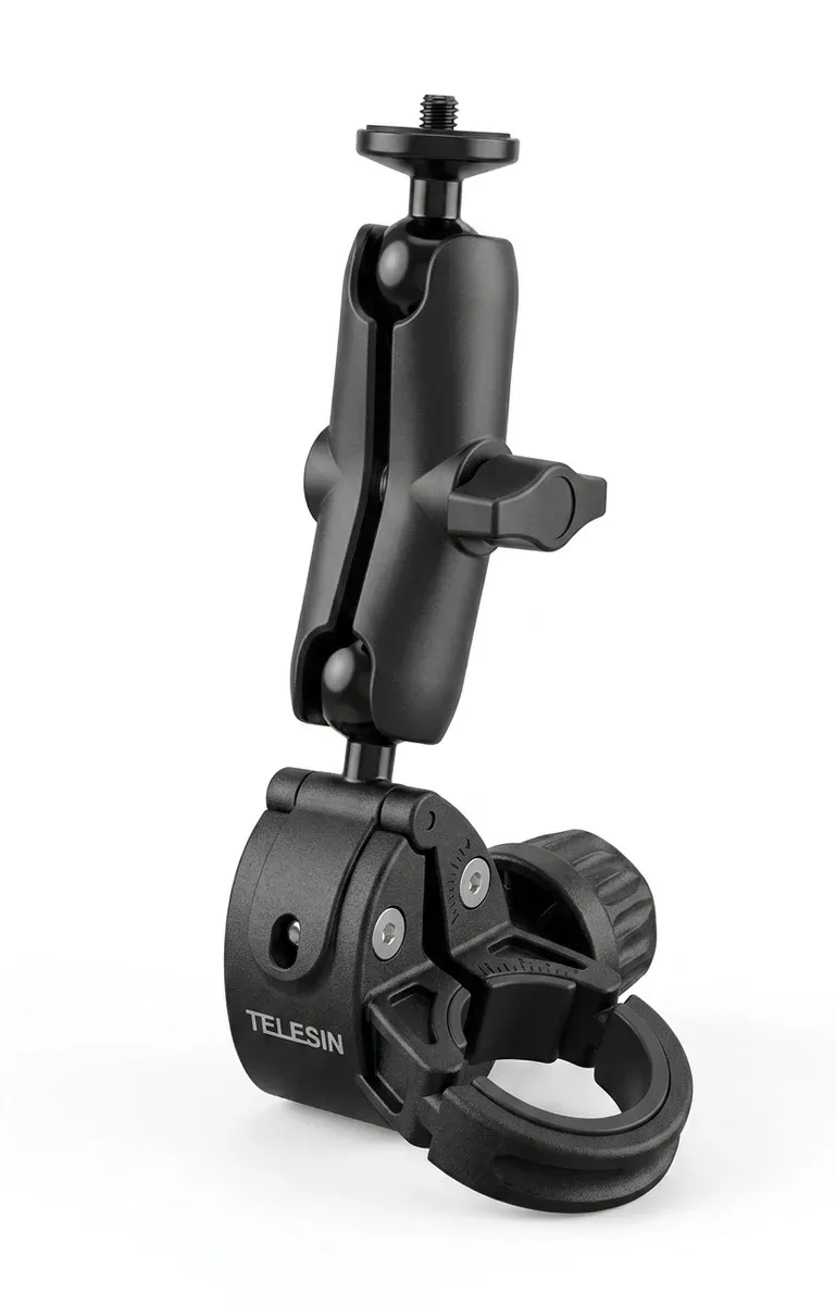 TELESIN Klemmhalterung mit Kugelkopf schwarz