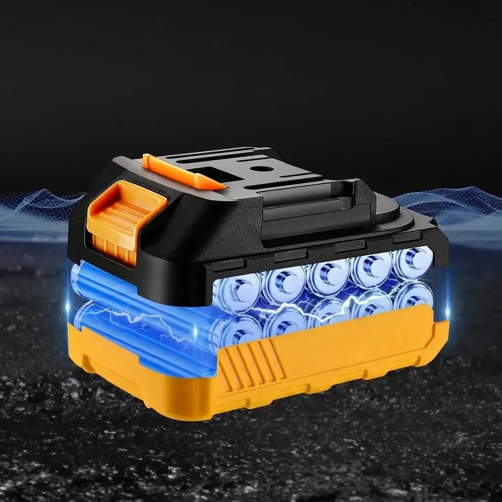 סוללת DEKO שחורה וכתומה נקייה