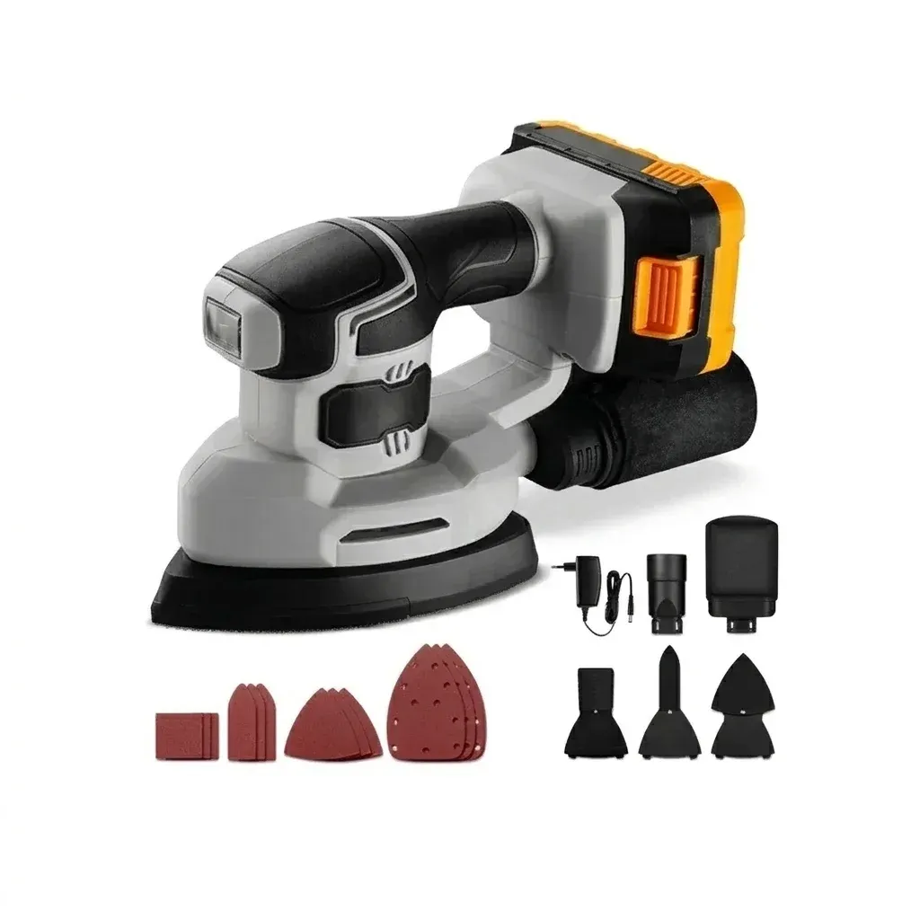 משייפת דלתא אלחוטית DEKO עם אביזרים