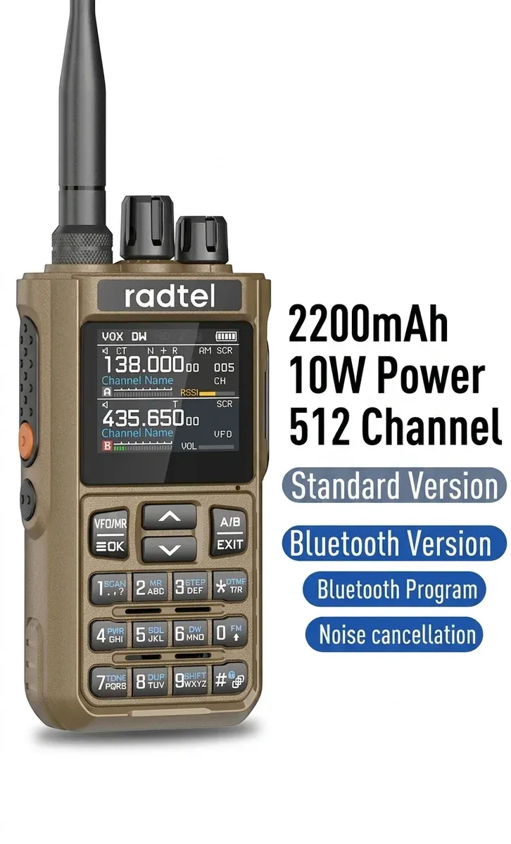 Radtel RT-900 Mehrband-Handfunkgerät braun