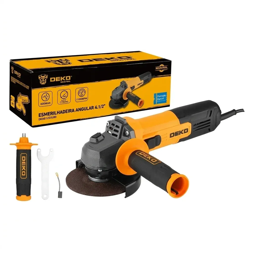 משחזת זווית DEKO כתומה ושחורה