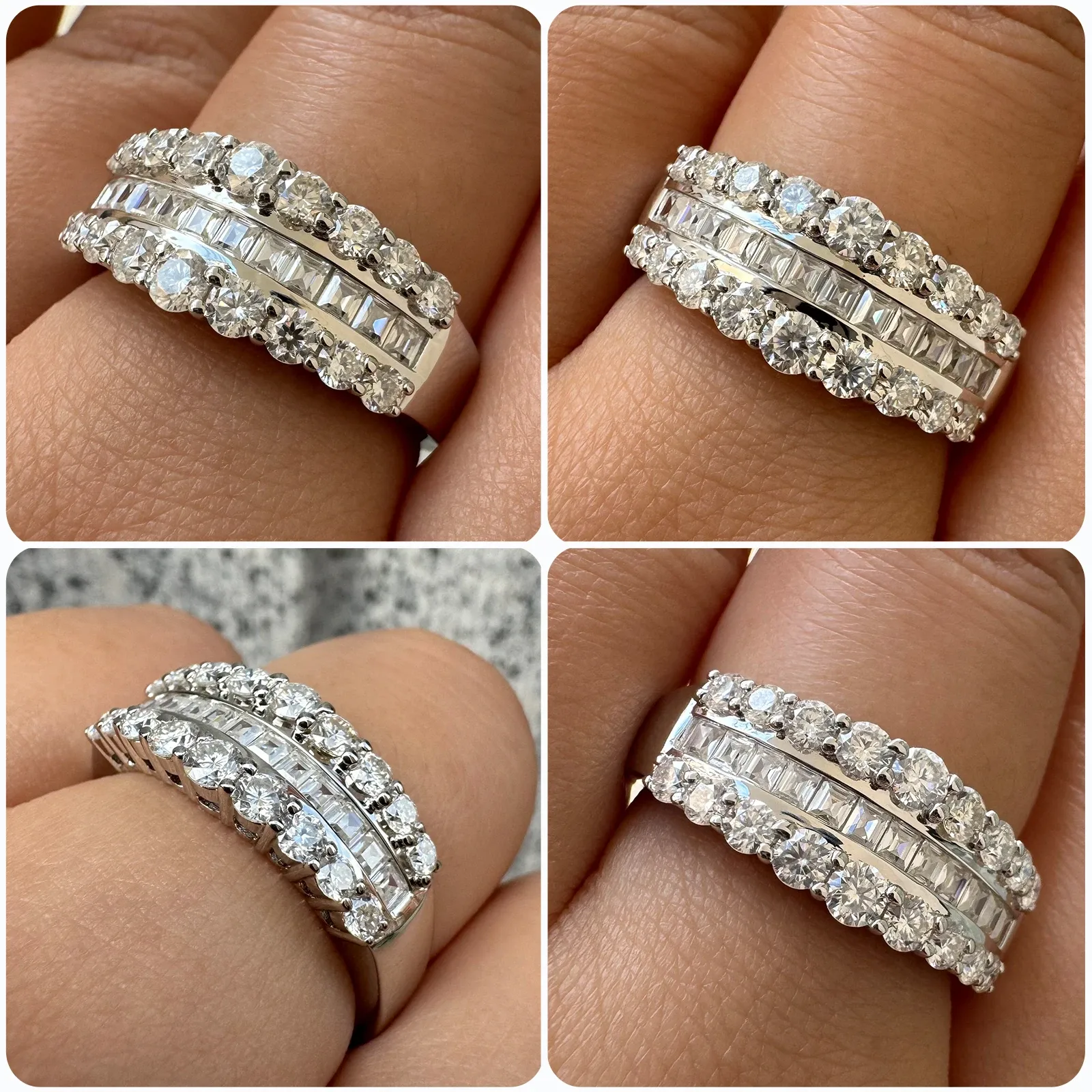 Zertifizierter Moissanit-Ring aus 925er Silber mit Rundschliff