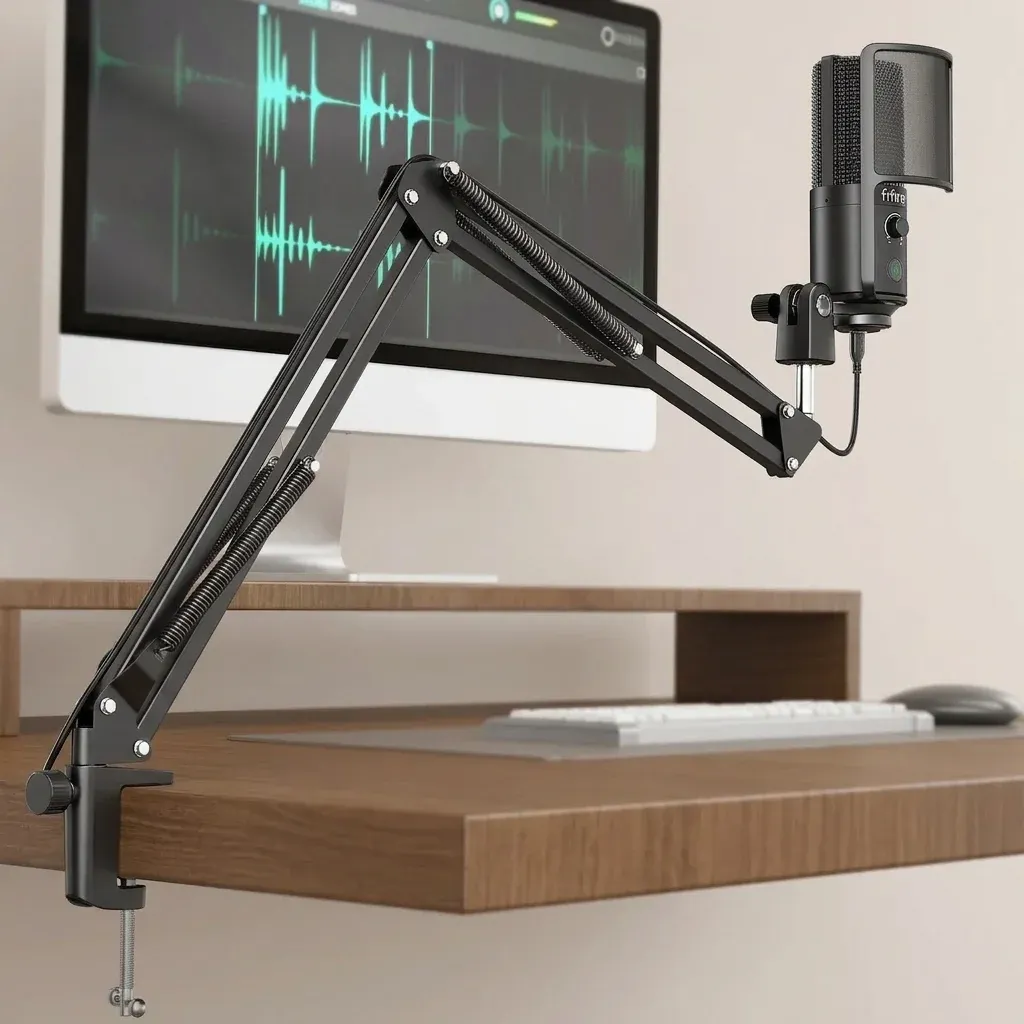 USB-Streaming-Mikrofonset mit Arm