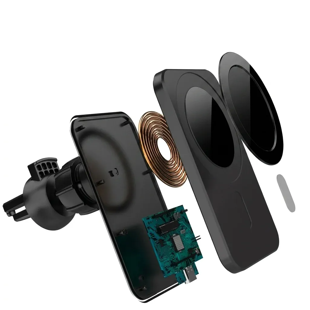 Magnetische 30-W-Kfz-Ladehalterung mit Kühlung