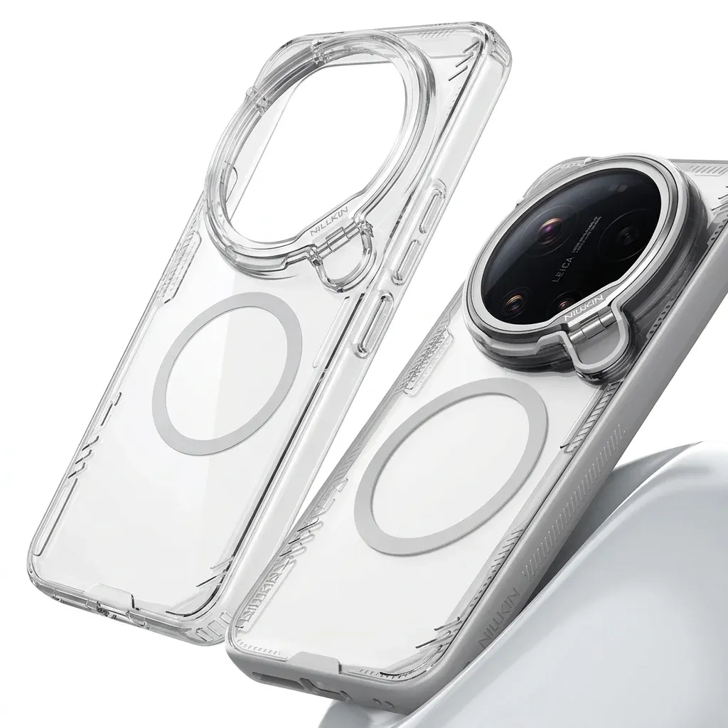 Transparente Nillkin Hülle mit Kameraständer