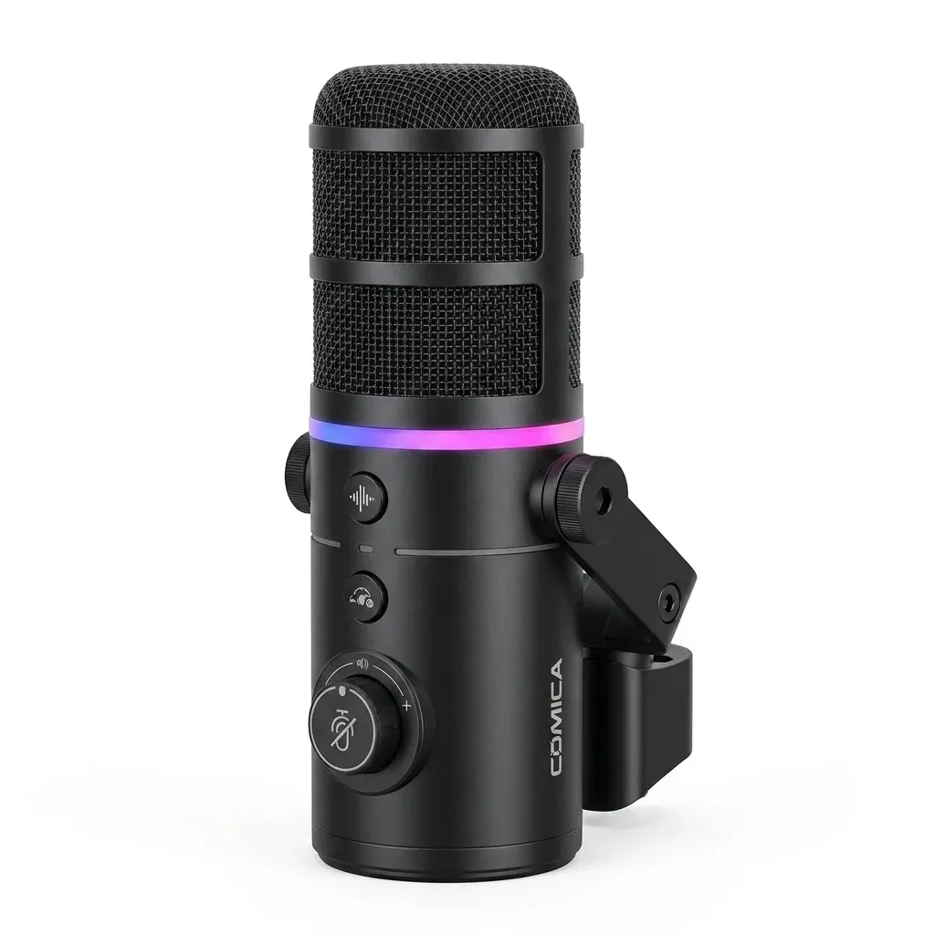 COMICA D10 Pro RGB Tischmikrofon schwarz