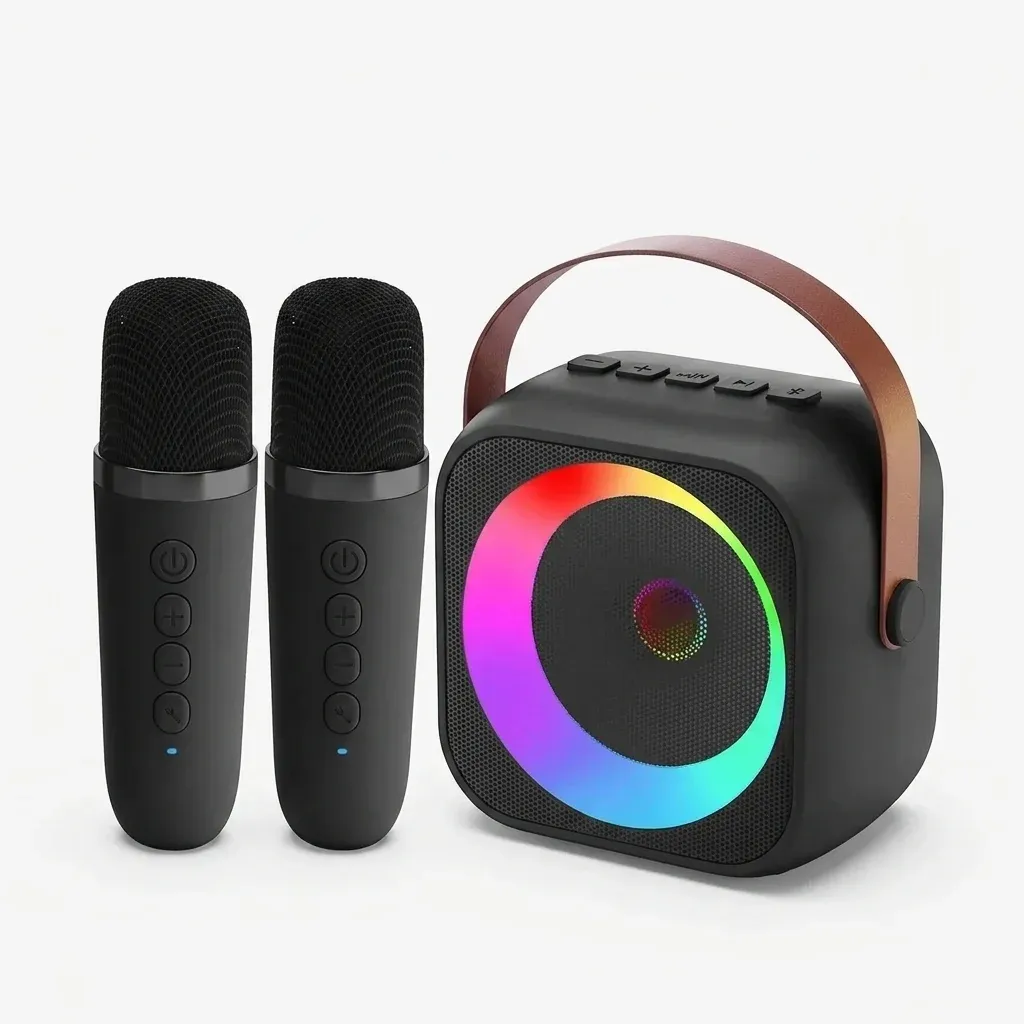 Mini-Karaoke-Set mit 2 Funkmikrofonen