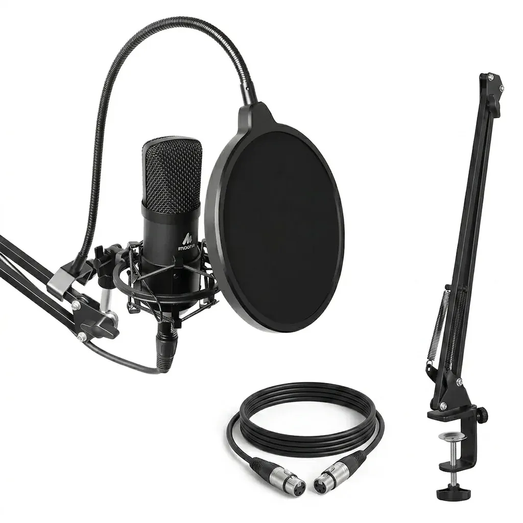 Maono A03Pro XLR-Studiomikrofon-Set schwarz