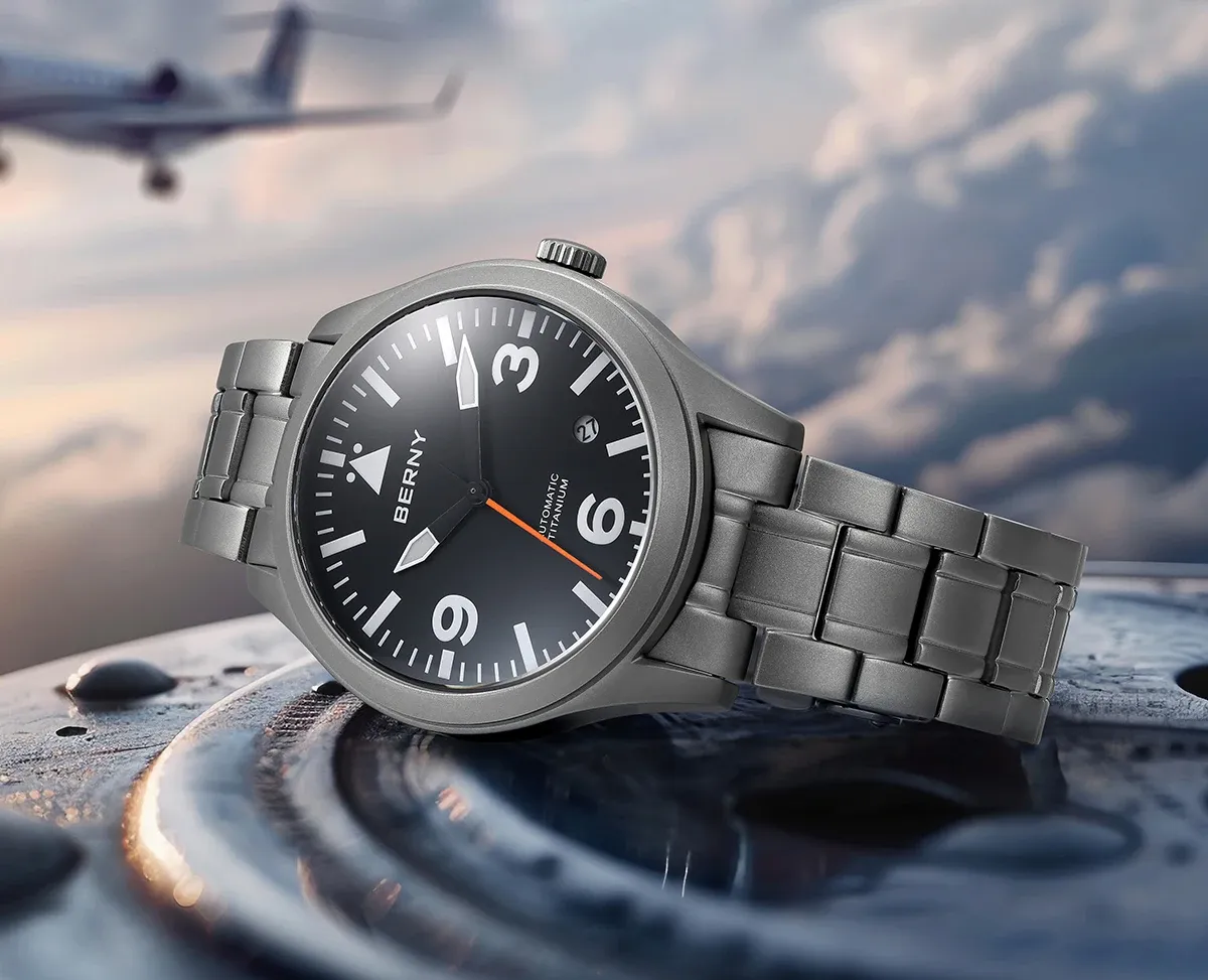 BERNY Titan-Automatikuhr für Outdoor und Pilotentraining