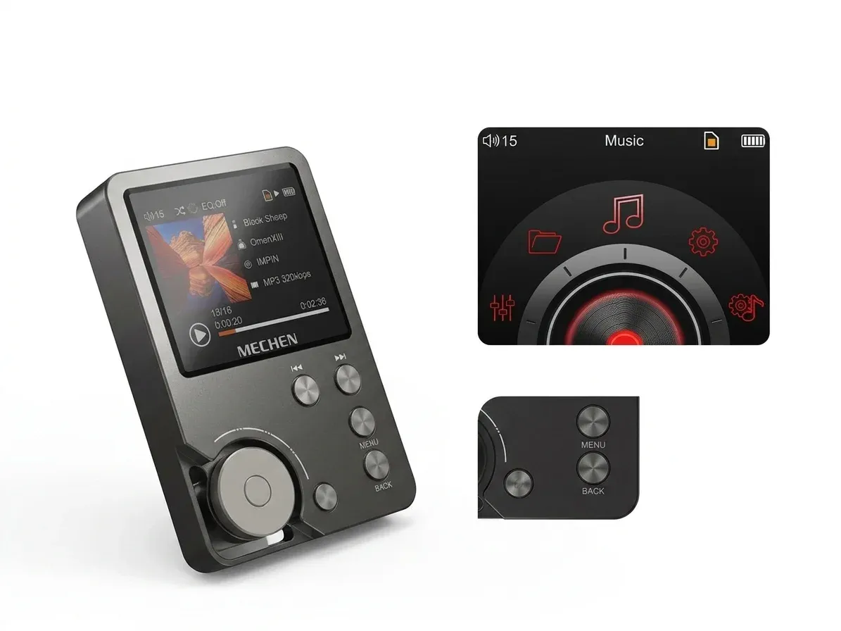 MECHEN M30 HiFi-Musikplayer Vorderansicht