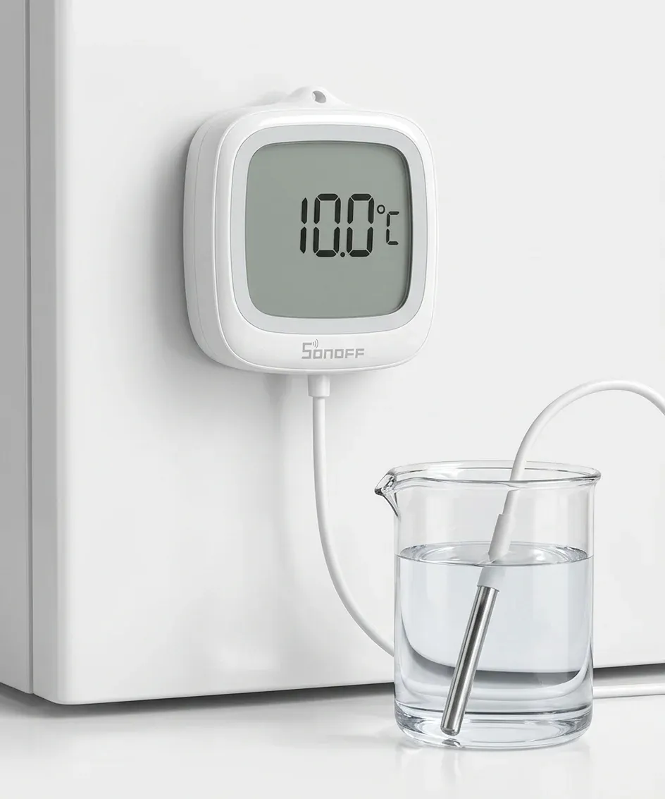 SONOFF Zigbee-LCD-Thermometer mit Fühler
