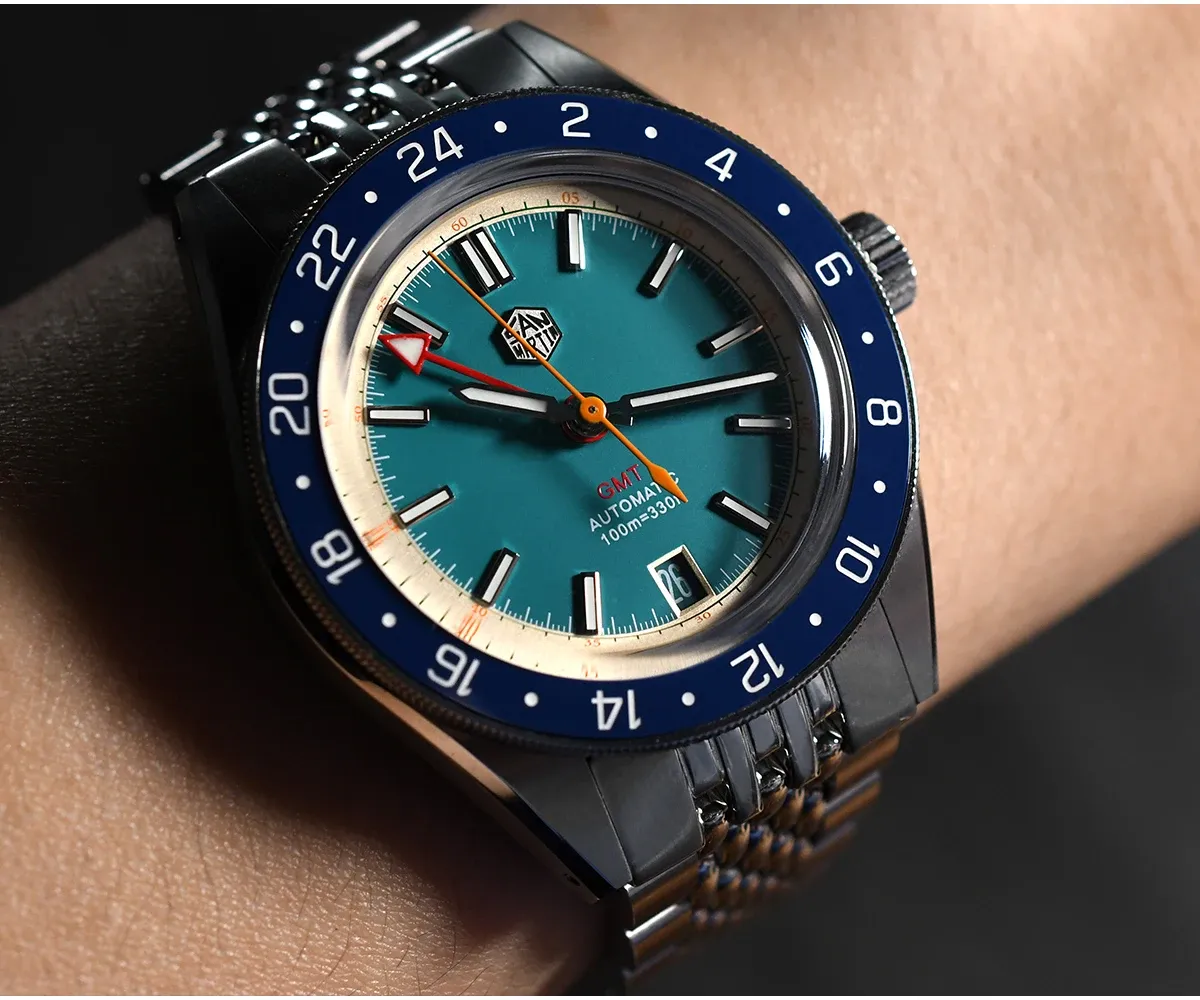 San Martin GMT-Sportuhr 39,5 mm mit Saphirglas