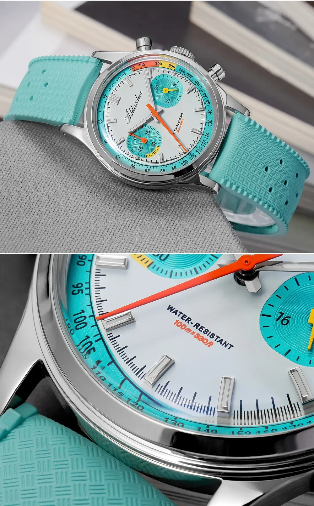 ADDIESDIVE VK64 Chronograph mit 100 m Wasserschutz