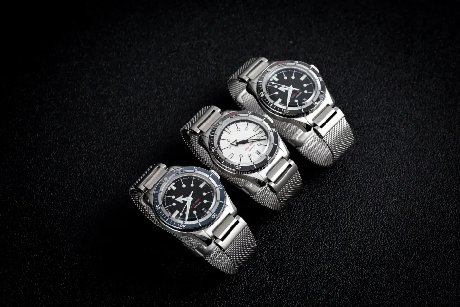 IXDAO GMT-Automatikuhr aus Stahl mit Saphirglas