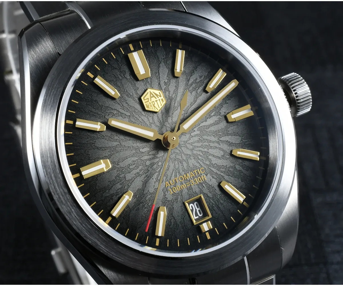 San Martin JianZhan Automatik-Taucheruhr mit Saphirglas