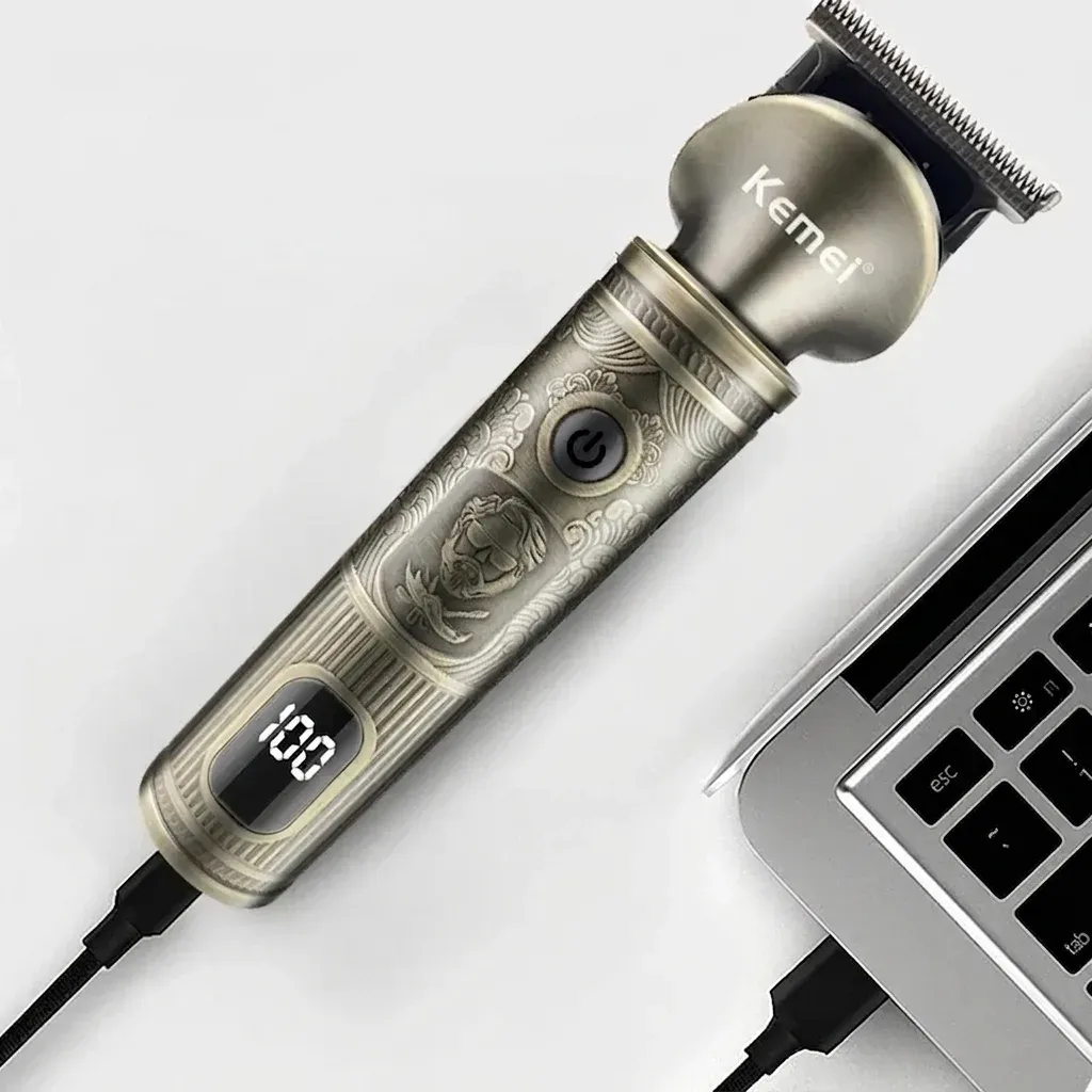 Kemei Haarschneideset mit LCD-Anzeige