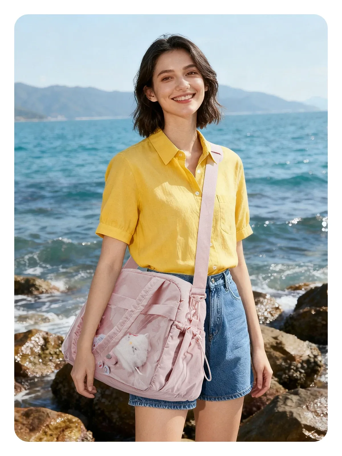 BAGSMART Reise-Umhängetasche mit Tote- und Duffel-Funktion