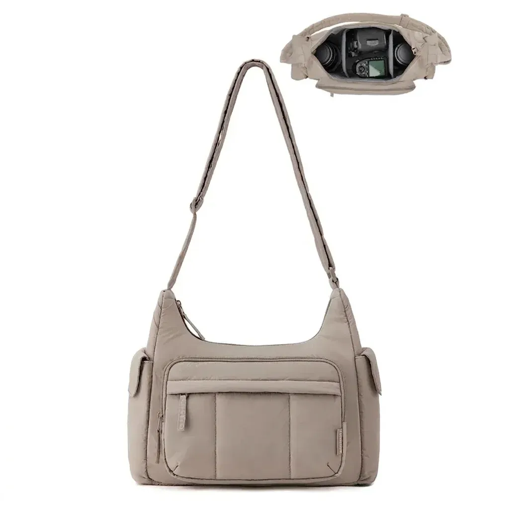 BAGSMART Kamerasling-Bag in Taupe
