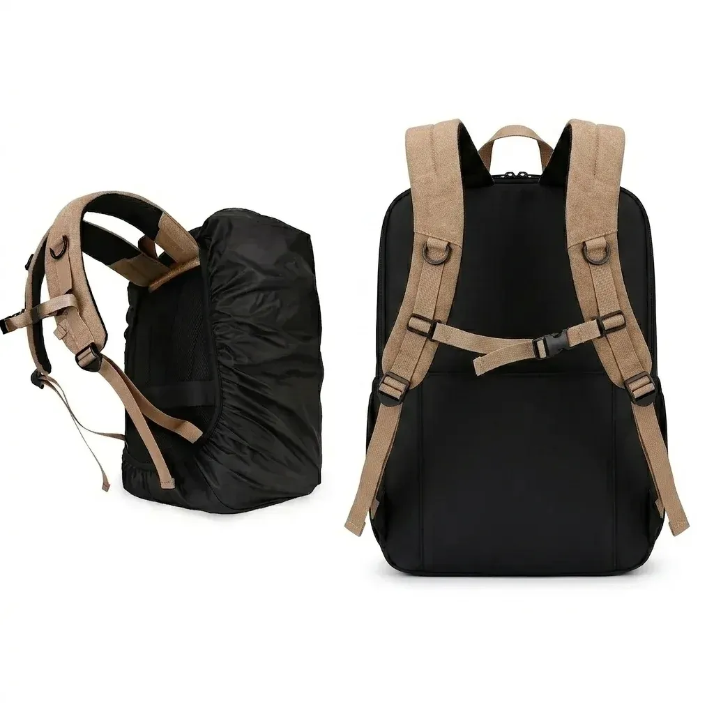 BAGSMART Kamerarucksack mit Stativhalter hinten