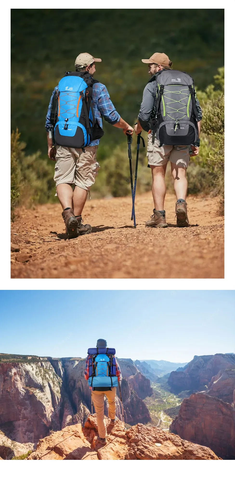 WESTTUNE 65L Trekking-Rucksack mit Wetterschutz