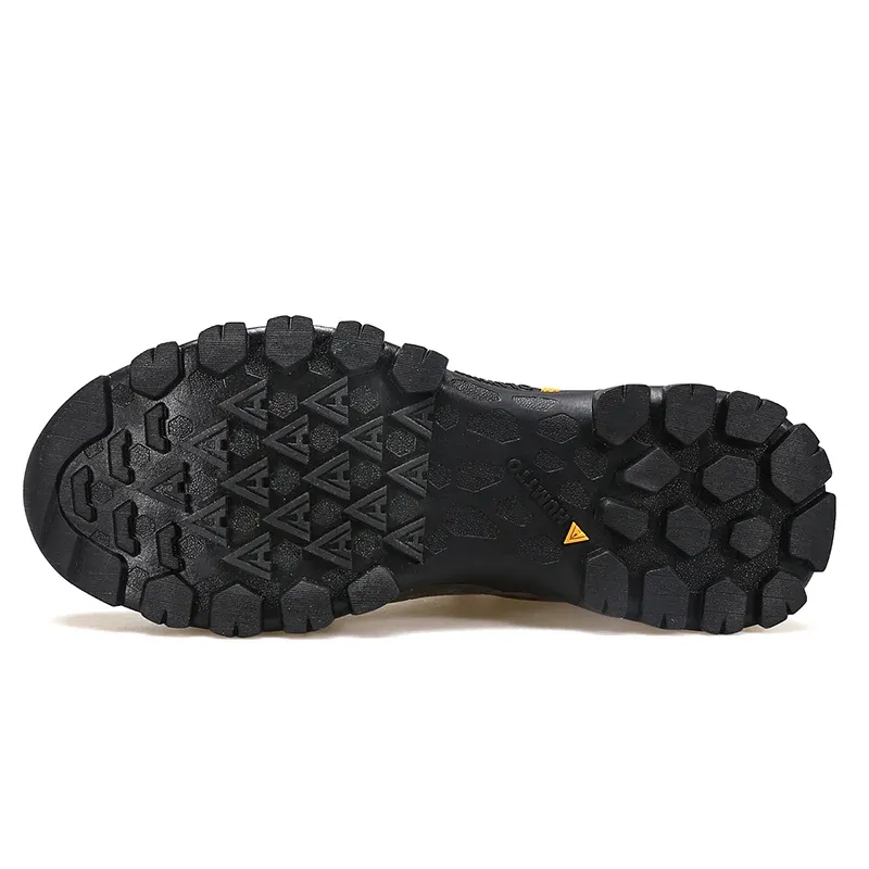 HUMTTO Herren-Hikingschuhe aus Leder mit wasserdichtem Outdoor-Profil