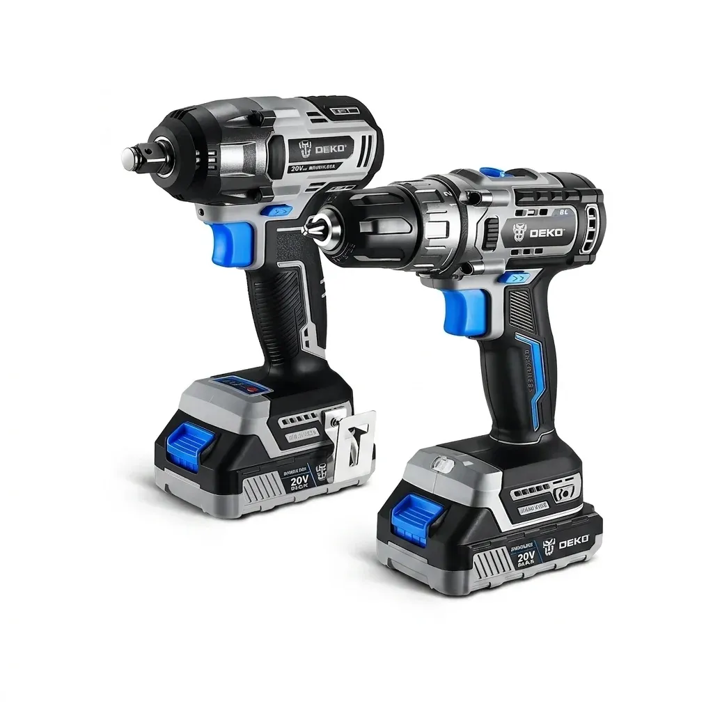 DEKO Akku-Bohrschrauber-Set mit zwei Geräten