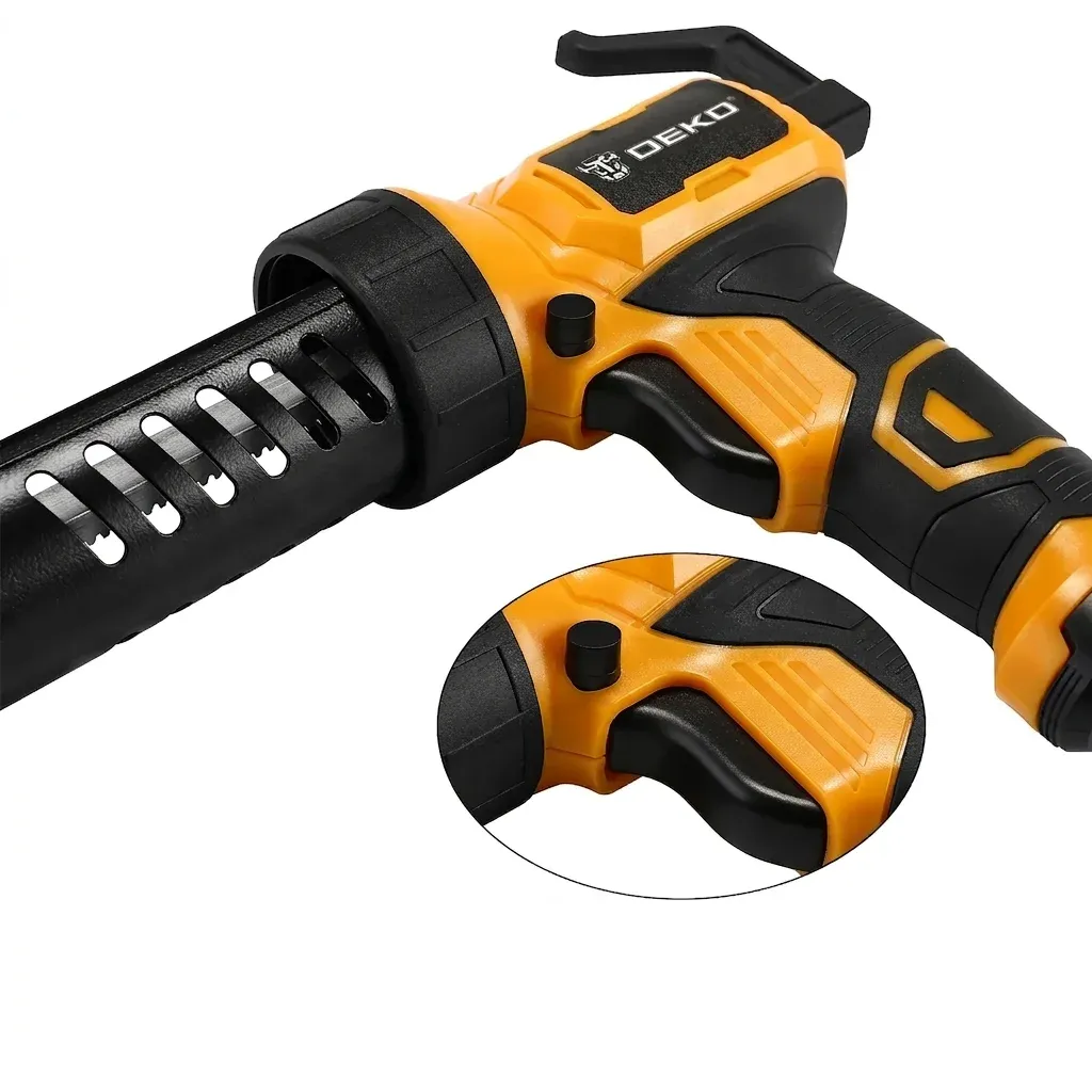 DEKO DEGG01 Akku-Heißklebepistole orange schwarz