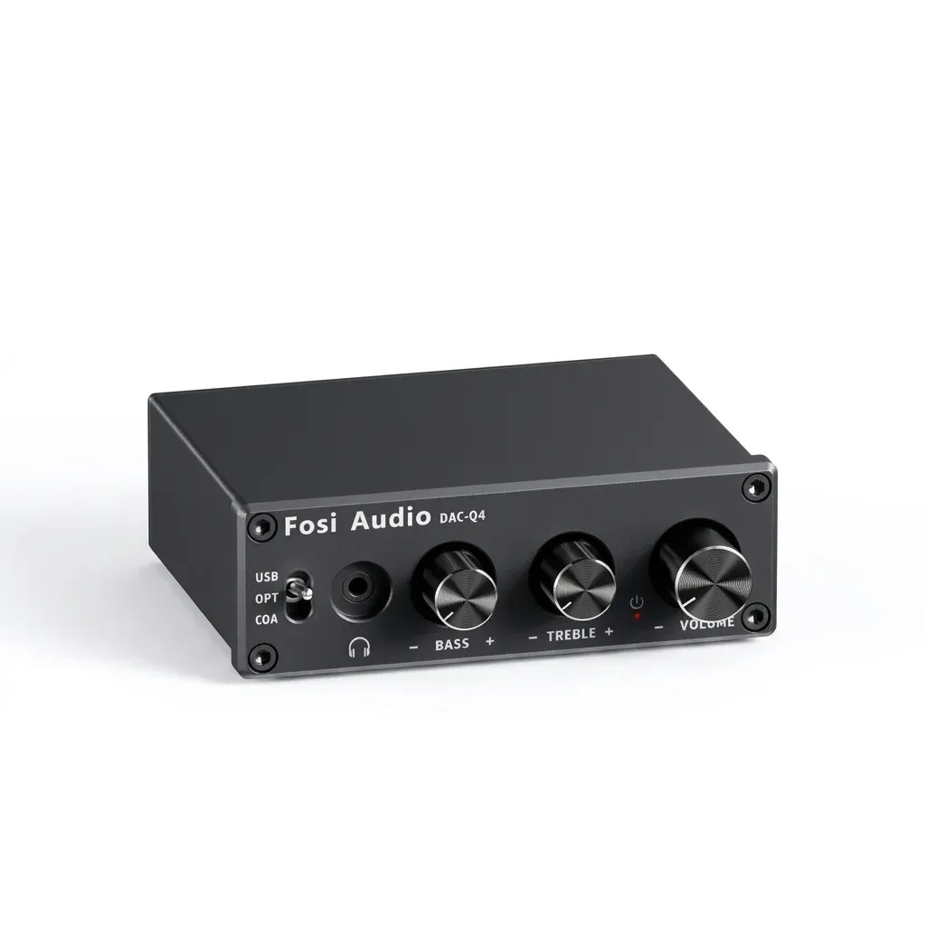 Fosi Audio Q4 USB-DAC mit drei Reglern