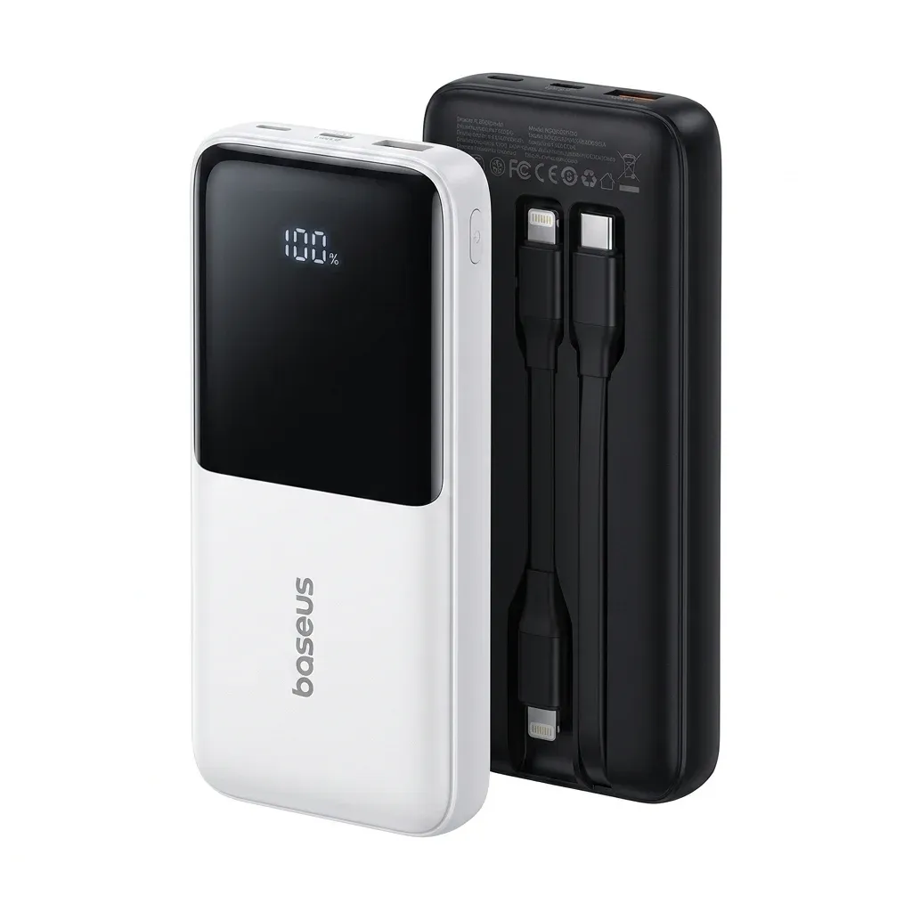 Baseus Powerbank 20000mAh mit Kabeln