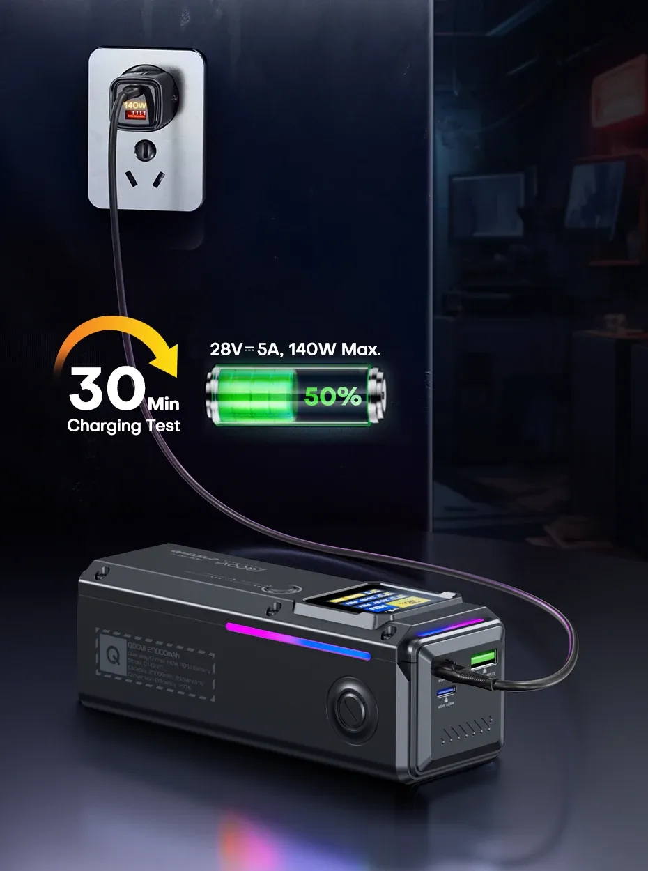 Xiaomi QOOVI 27.000-mAh Powerbank mit 140W Schnellladen
