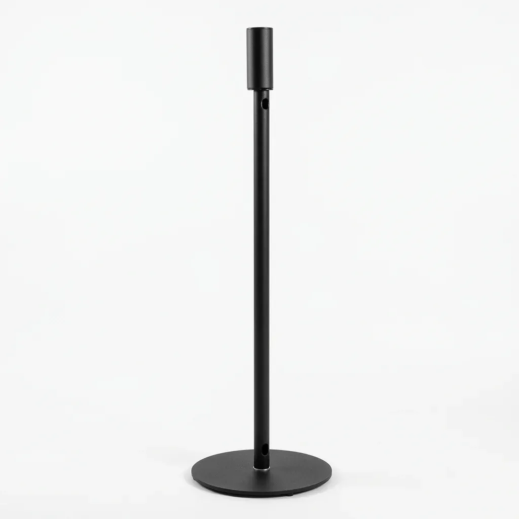 Höhenverstellbarer schwarzer Lautsprecherständer im 2er-Set