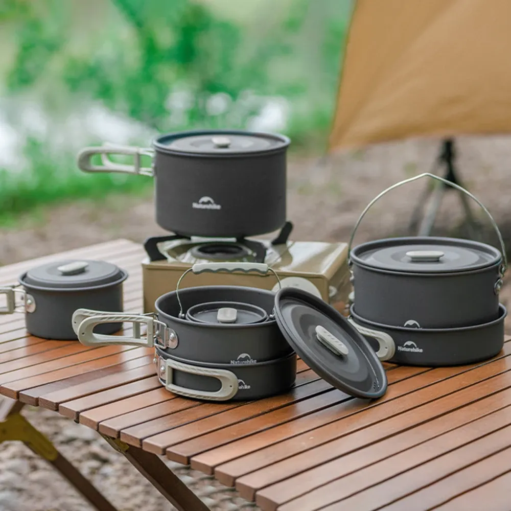Naturehike Outdoor-Kochset aus Aluminium und Edelstahl