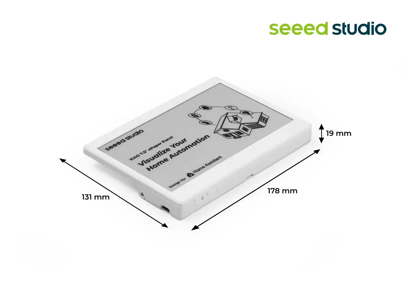 7,5-Zoll ePaper-Panel für Home Assistant und TRMNL