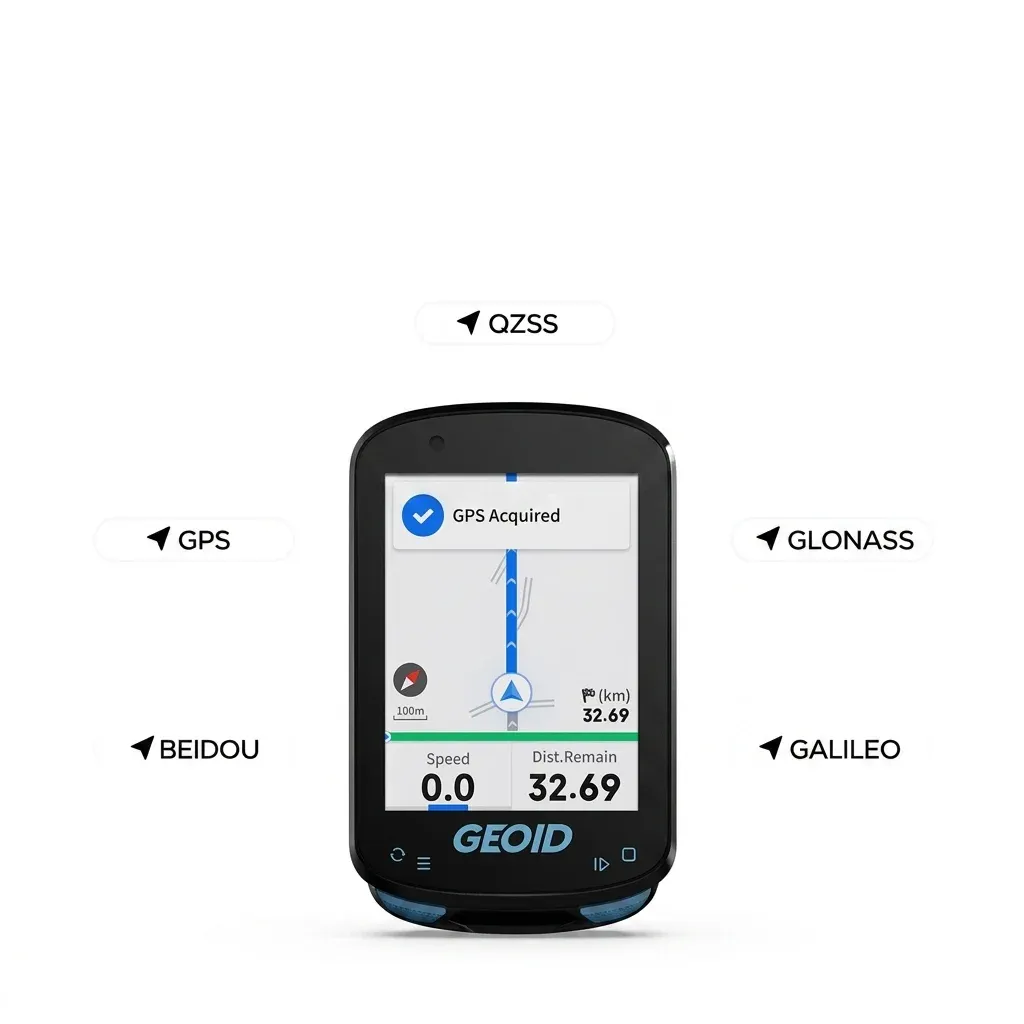 GEOID CC600 GPS-Fahrradcomputer mit Farbdisplay