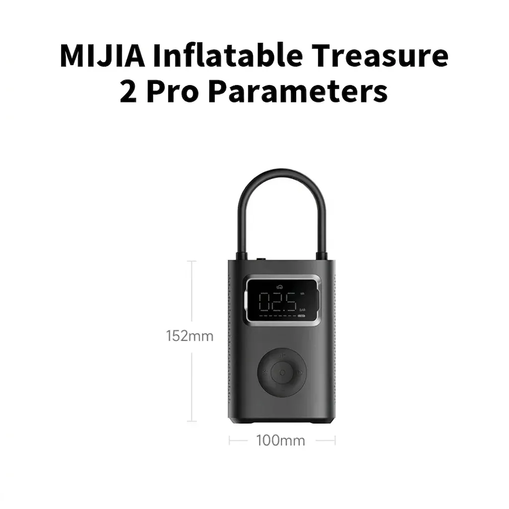 Xiaomi MiJIA Akku-Kompressor schwarz frontal