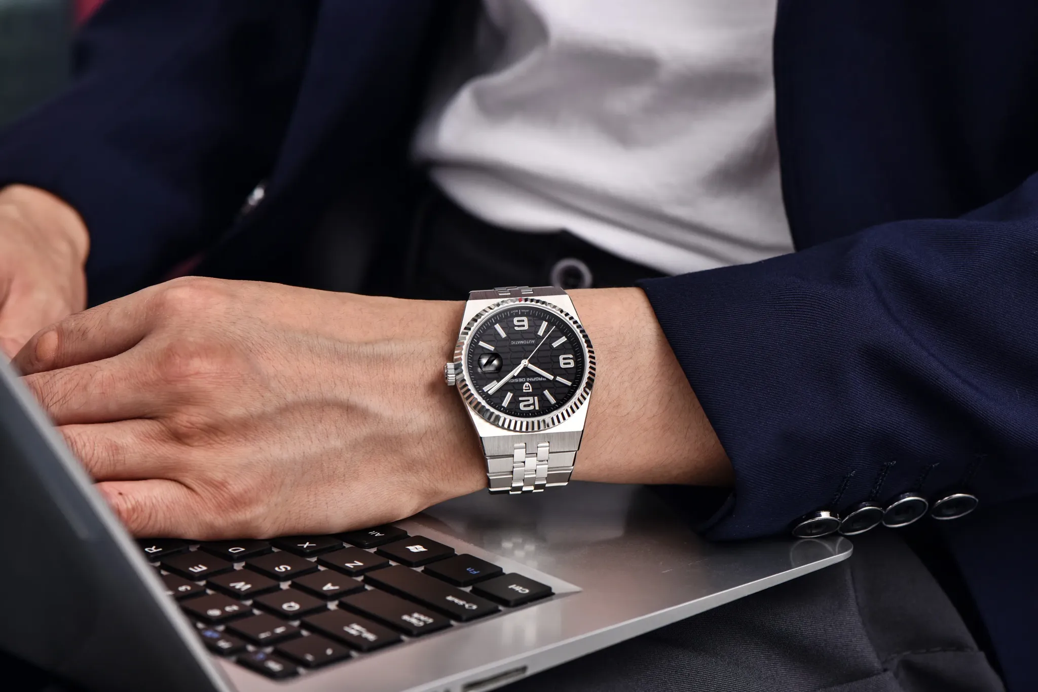 PAGANI DESIGN Rose Gold Automatikuhr mit Saphirglas