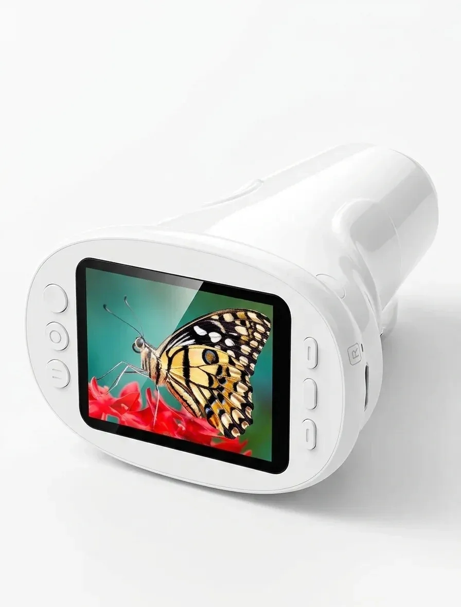 Handliches Taschenmikroskop mit 2,0-Zoll-Display