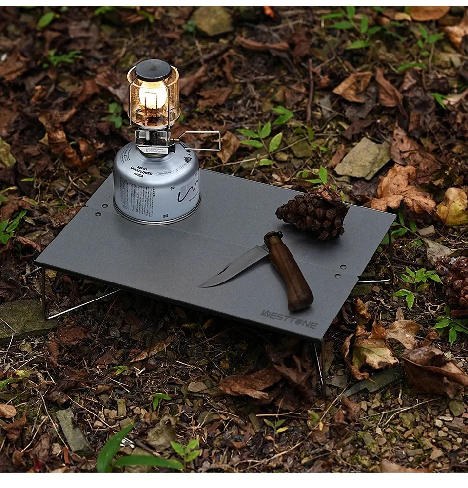 WESTTUNE ultrakompakter Mini-Campingtisch aus Aluminium